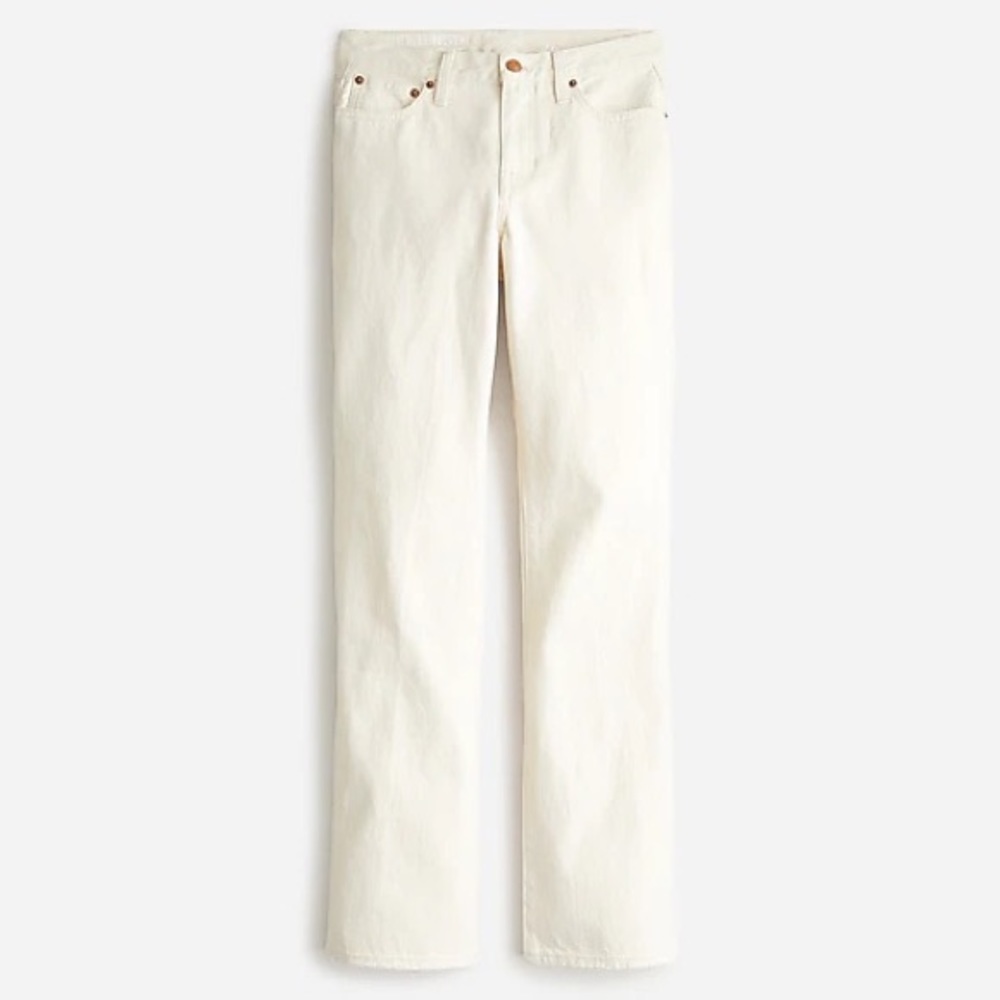 J. Crew Full-length demi-boot jean in ecru